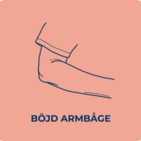 Böjd armbåge