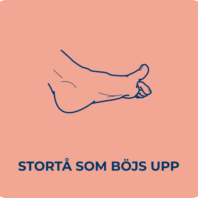 Stortå som böjs upp
